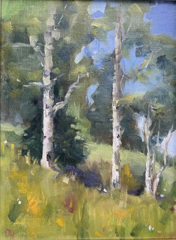 Idaho Aspens by Olga Hegner