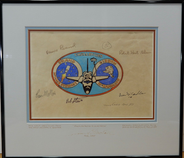 Challenger Mission Patch Sketch by Robert T. McCall