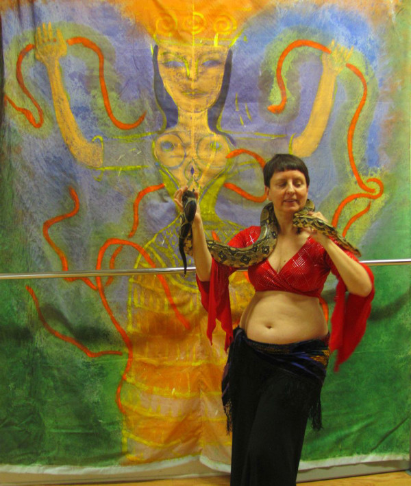 banner-snake-goddess_wnkjjk_9 by Janet Morgan