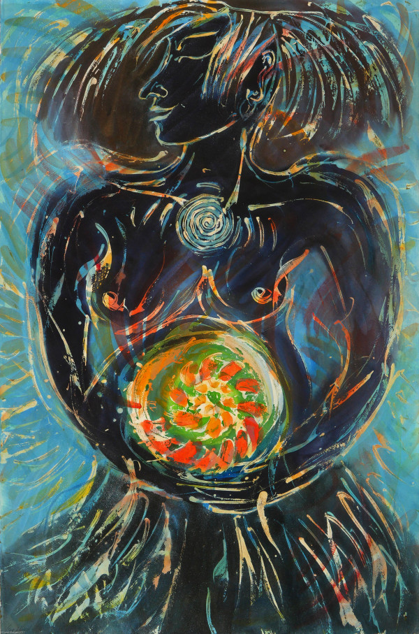 Third Chakra Goddess by Janet Morgan