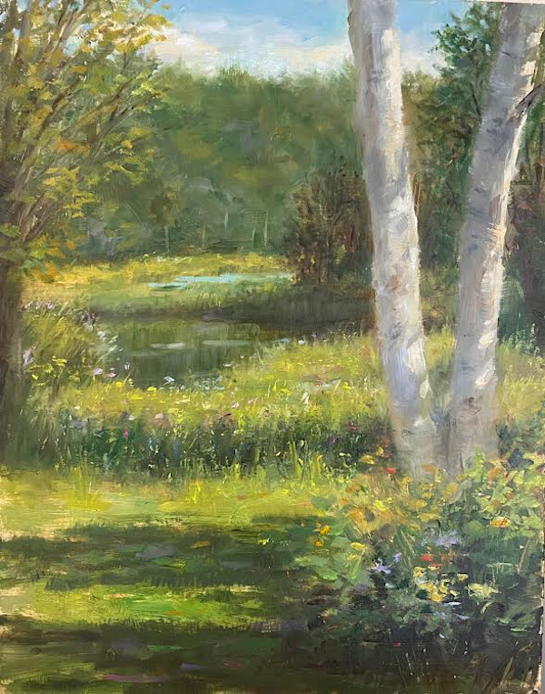 Birch Trees at Landgrove, Vermont by Denise Franzino
