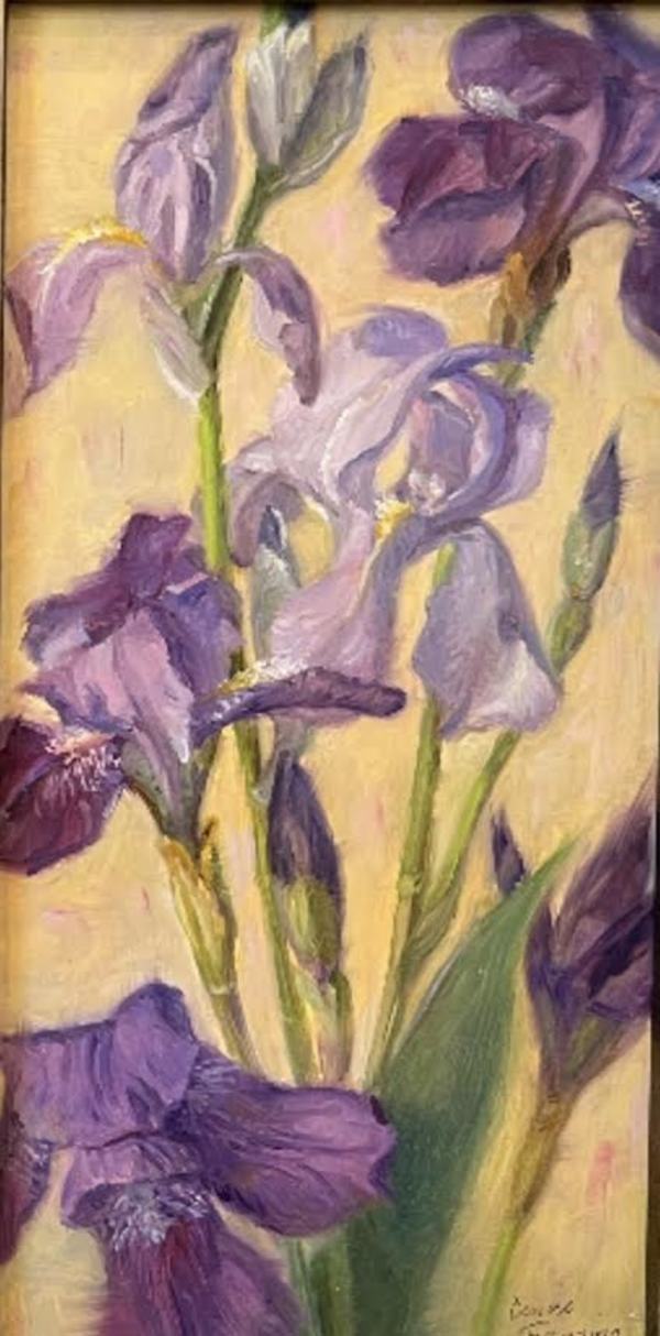 Purple Irises by Denise Franzino