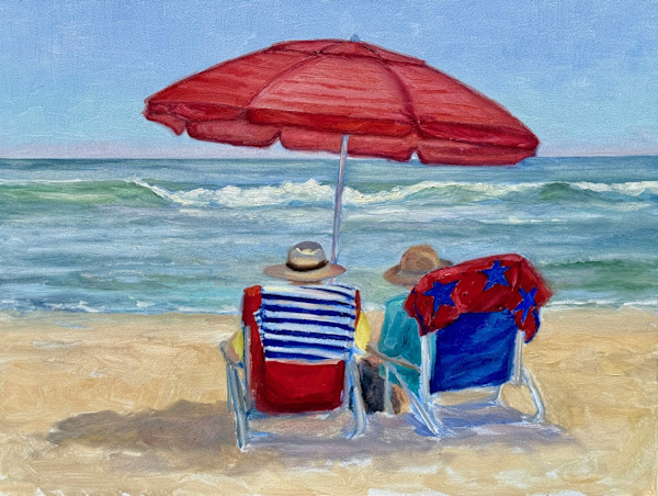 Beach Couple by Christine DAddario