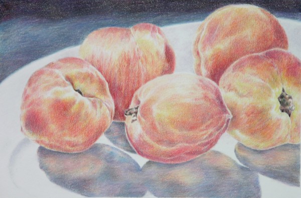 Five Peaches by Eileen Baumeister McIntyre