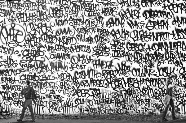 Graffiti wall, NYC by Raymond Germann