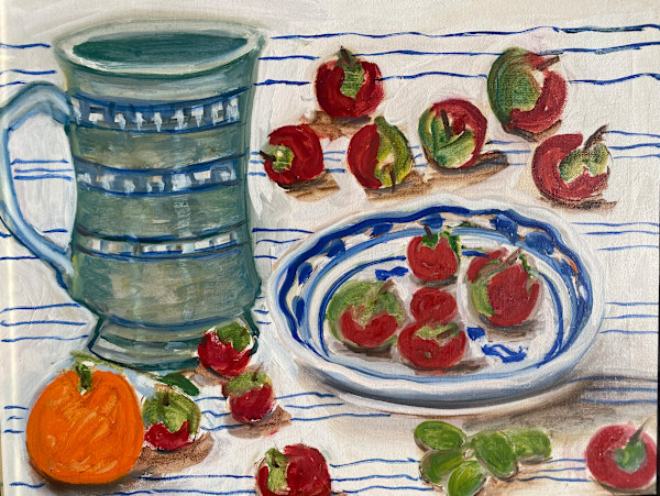 Still Life with Strawberries by Sally Friedman, Image 1.
