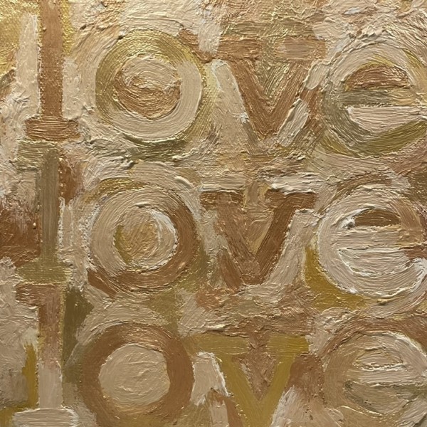 Metallic Gold Love by Kirsten Swanson Bowen