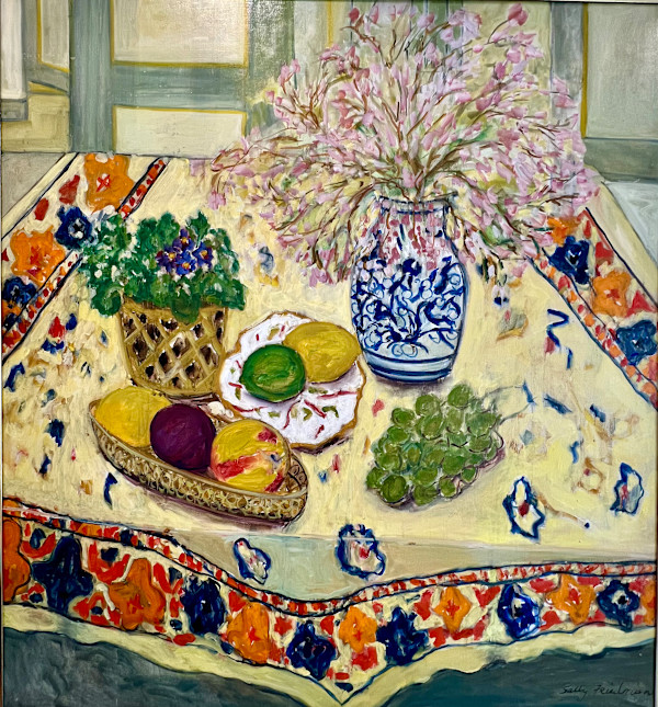 Still Life With Cherry Blossoms by Sally Friedman