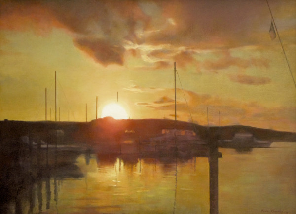 Sunset at the Harbor by Nadia Klionsky