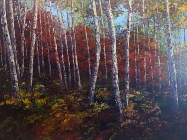 Aspen and Maples by Debra Clemente