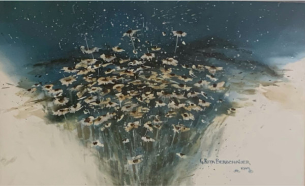 Moonlight Daisies by Rita Berschauer