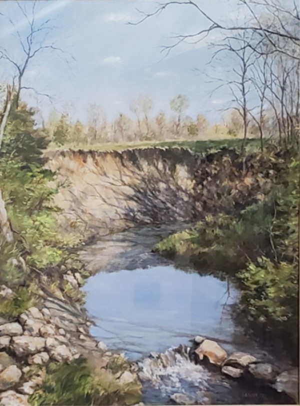 Landscape with Pond by Jerry Gaddis