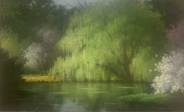 Willowed Stream by Don Coons