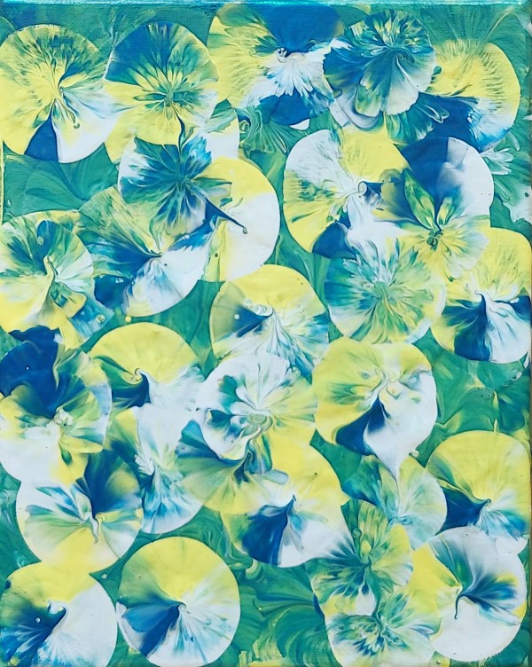 8 x 10 Blue Green Yellow White by Wilmington Art Gallery