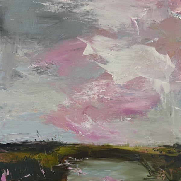 Abstract Landscape in Pink II #3025 by Kelly Dillard
