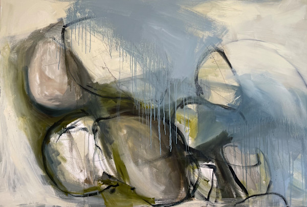 Water Rolls on Sitting Stone by Kelly Dillard