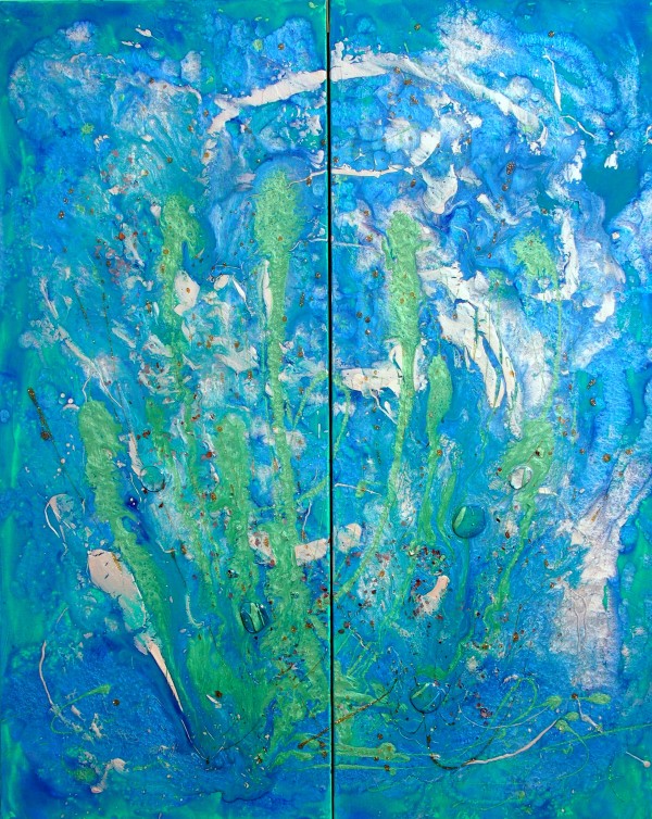 Seas Alive - Diptych (2 panels) by Tristina Dietz Elmes
