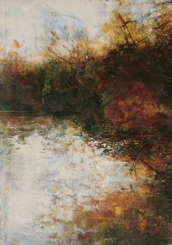 Autumn at The River by Mary Mendla