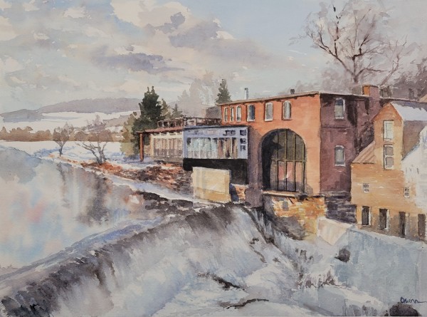 Quechee Bridge Winter by Rick Osann Art
