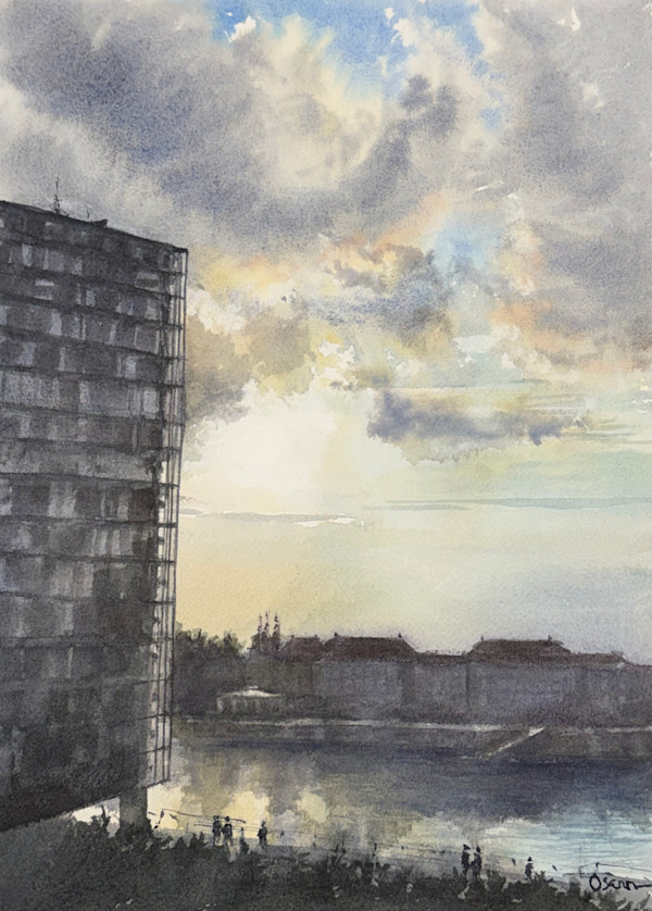 Copenhagen Sunrise, Old & New by Rick Osann Art