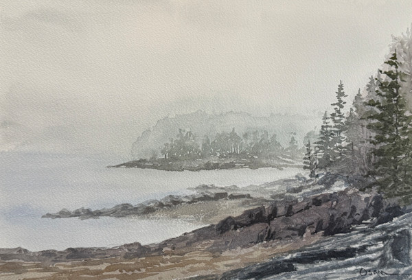 Foggy Coastline by Rick Osann Art, Image 1.