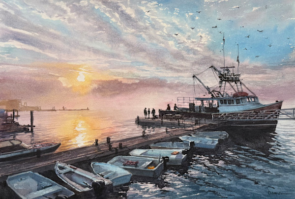 Harbor Sea Fog by Rick Osann Art