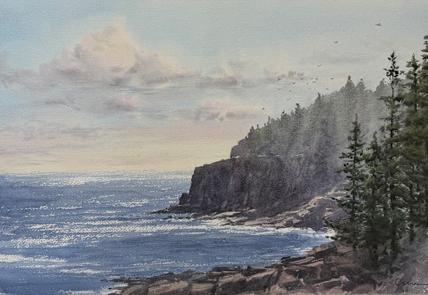 Hazy Cliffs by Rick Osann Art, Image 1.