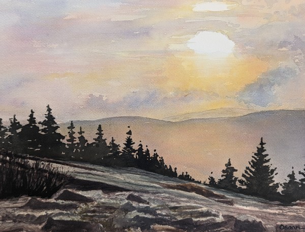 Hazy Sunset by Rick Osann Art, Image 1.