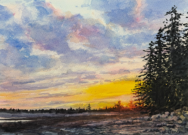 Sunset at Seawall by Rick Osann Art, Image 1.