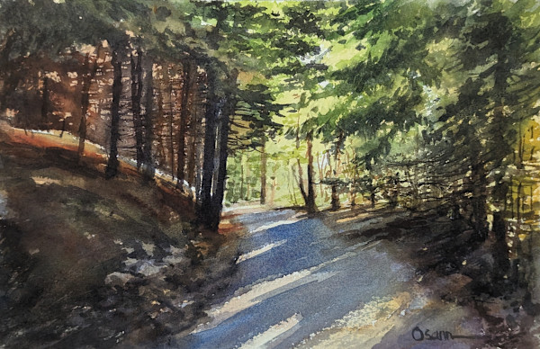Late Walk on a Carriage Road by Rick Osann Art