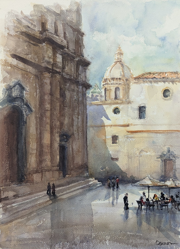 Marsala Duomo Sicily by Rick Osann Art