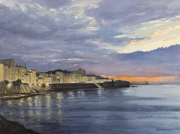 Nightfall Marsala (Sicily) by Rick Osann Art
