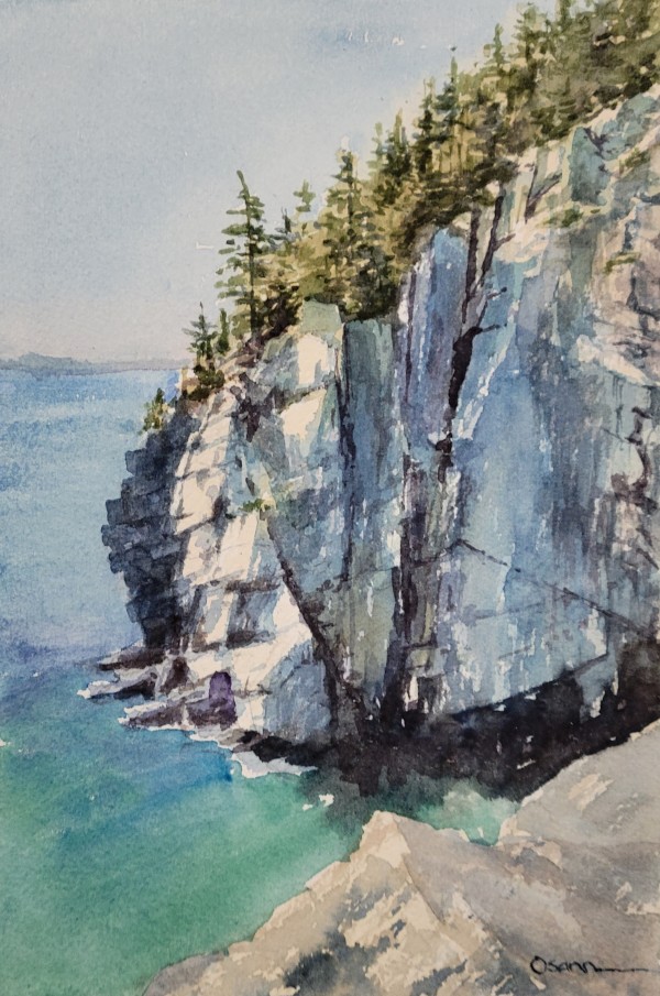 Ocean Path Cliffs by Rick Osann Art