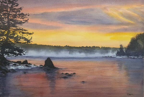 Sea Smoke Sunrise by Rick Osann Art
