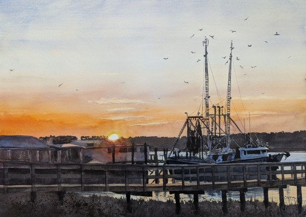 After a Good Day's Work by Rick Osann Art