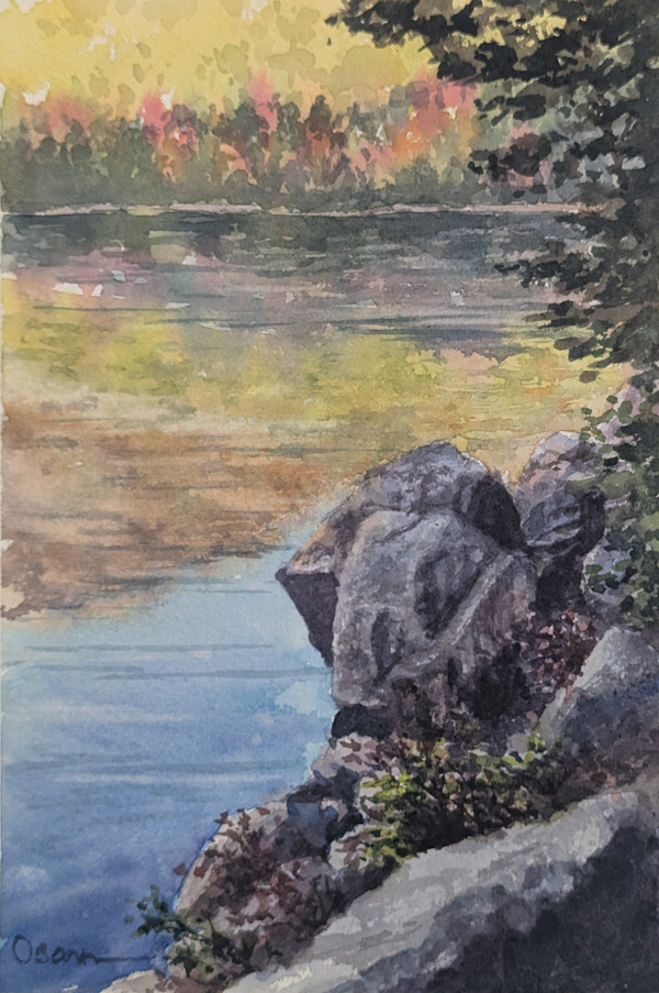 Sunset Across the Pond by Rick Osann Art