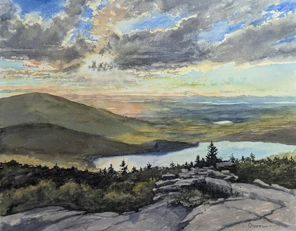 Eagle Lake Sunset by Rick Osann Art