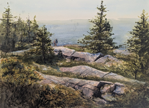Plein Air at Schoodic Point by Rick Osann Art