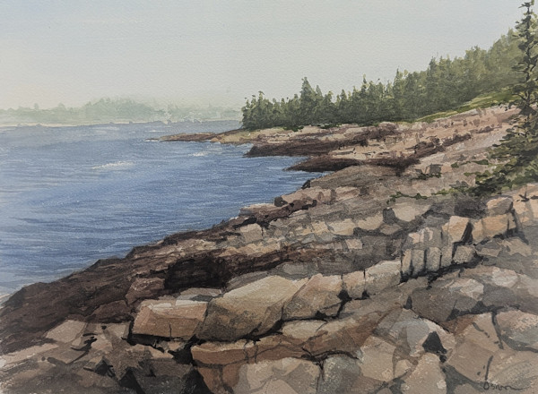 Schoodic Rocks by Rick Osann Art