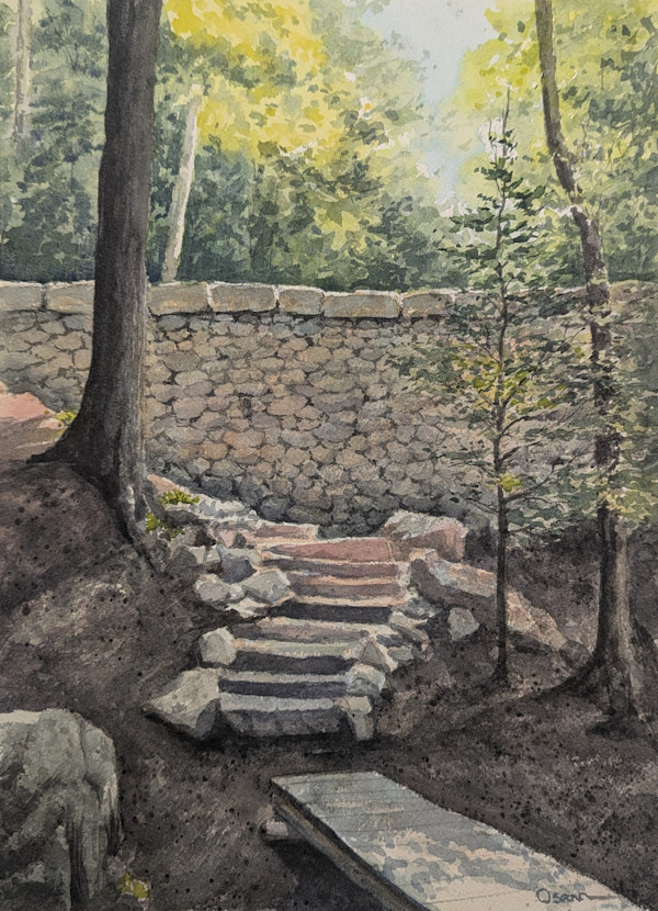 Light on the Steps by Rick Osann Art