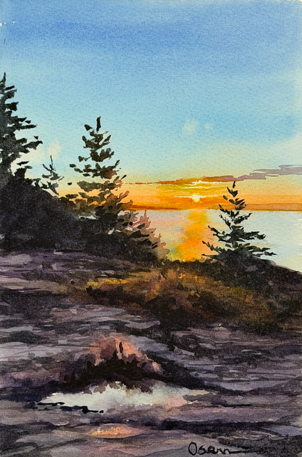 Ocean Drive  Sunrise by Rick Osann Art