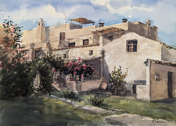 Sicilian Farmhouse by Rick Osann Art