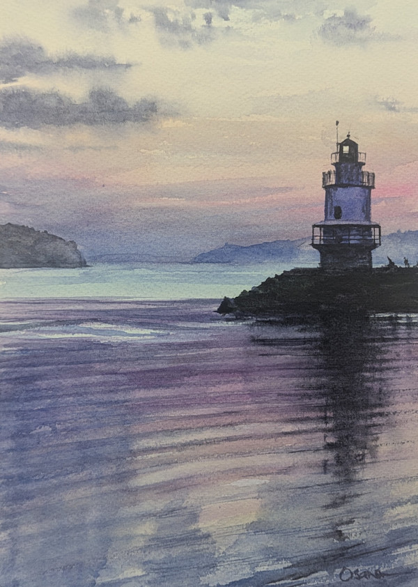 Spring Point Light by Rick Osann Art