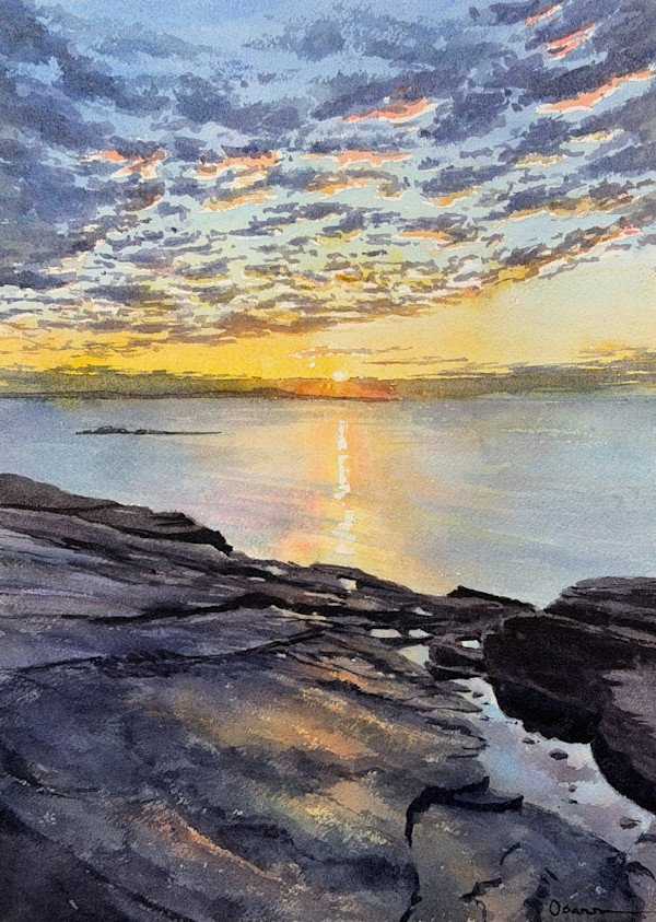 Sunrise on the Rocks by Rick Osann Art