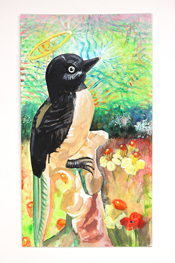 Black Bird Singing in Paradise/ 54 of 365 Art Quest Series on YouTube by Melodie Provenzano