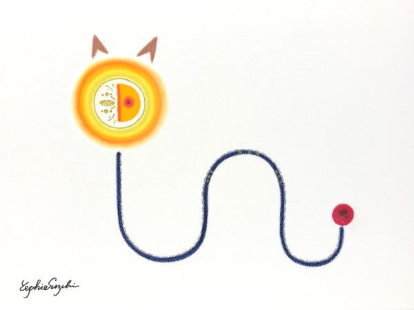 A cat by Yoshie Suzuki