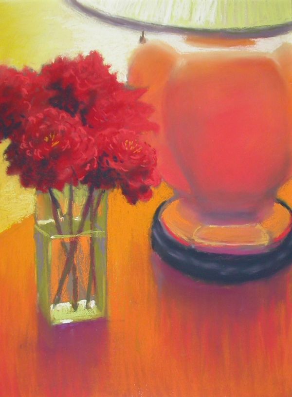 Zinnias - A Study in Orange by Judy Albright