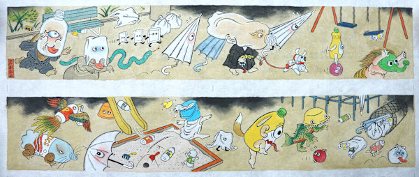 Hyakki Night Parade of Plastic by Shisamu Iwase