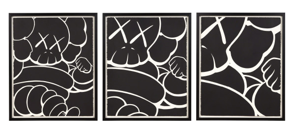Running Chum (Three works) by KAWS