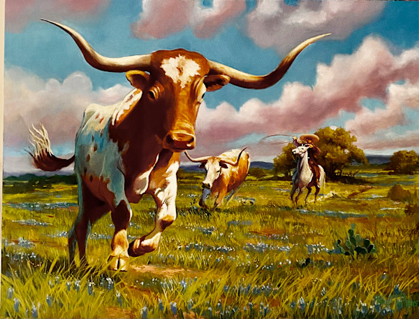 Longhorn Strays by Robert J Wilkens